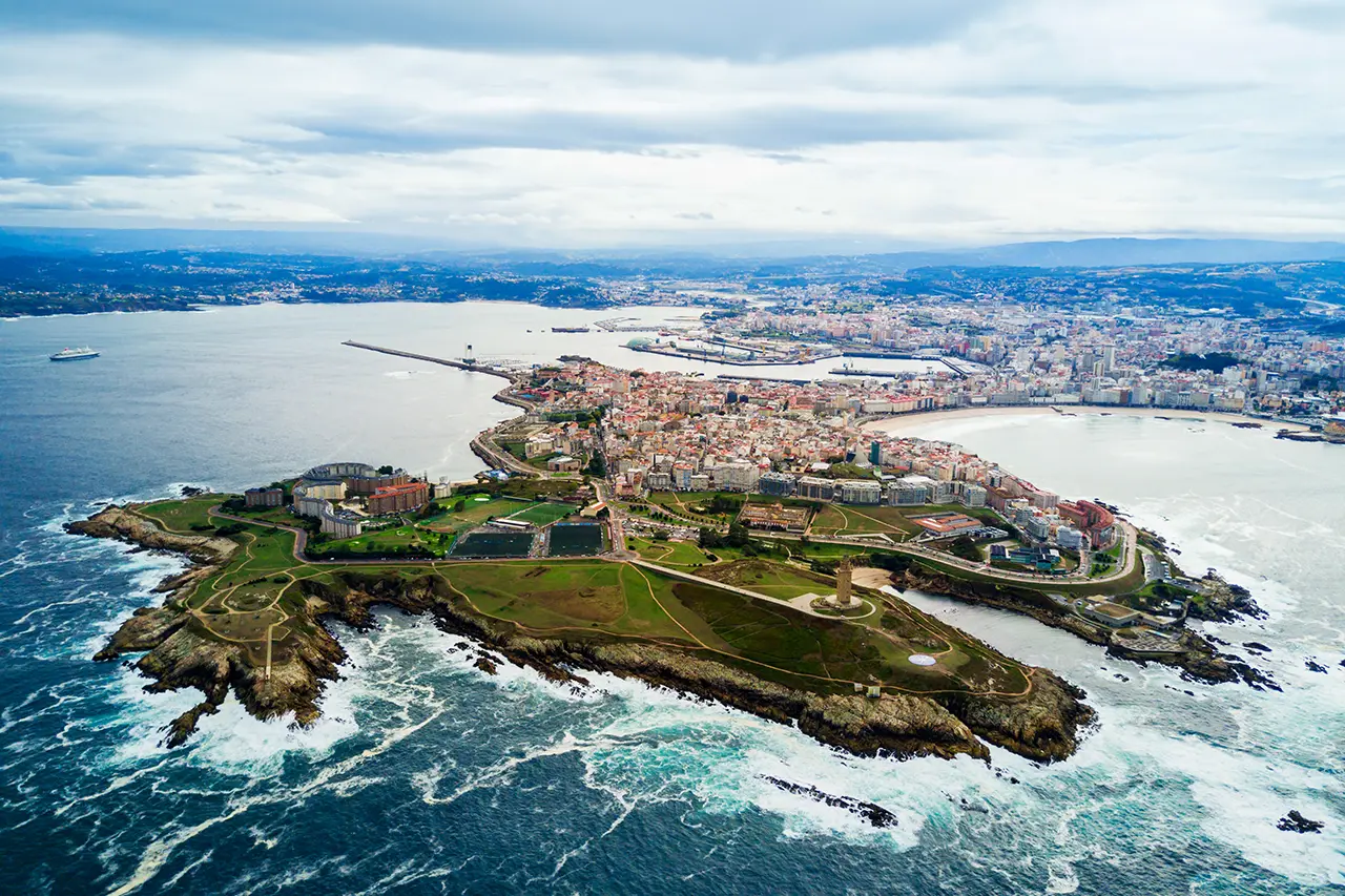 La Coruña vista aérea